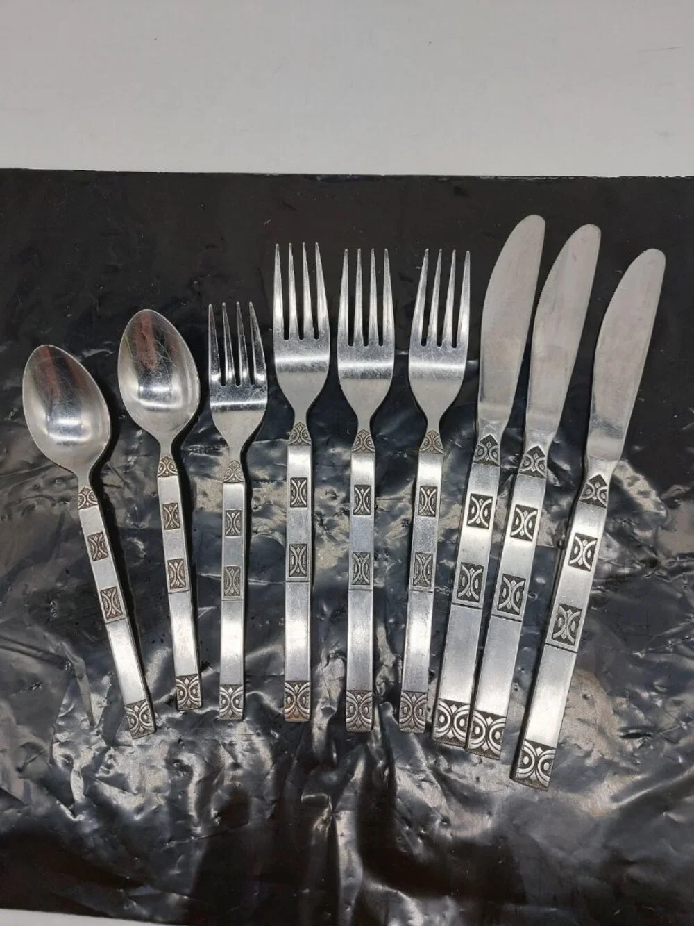 Granada GRN1 Forks Knives Spoons Stainless Lot of 9